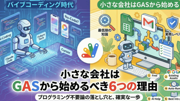 バイブコーディング時代だからこそ、小さな会社はGASから始めるべき6つの理由